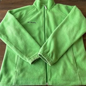 Light Green Columbia Fleece Jacket